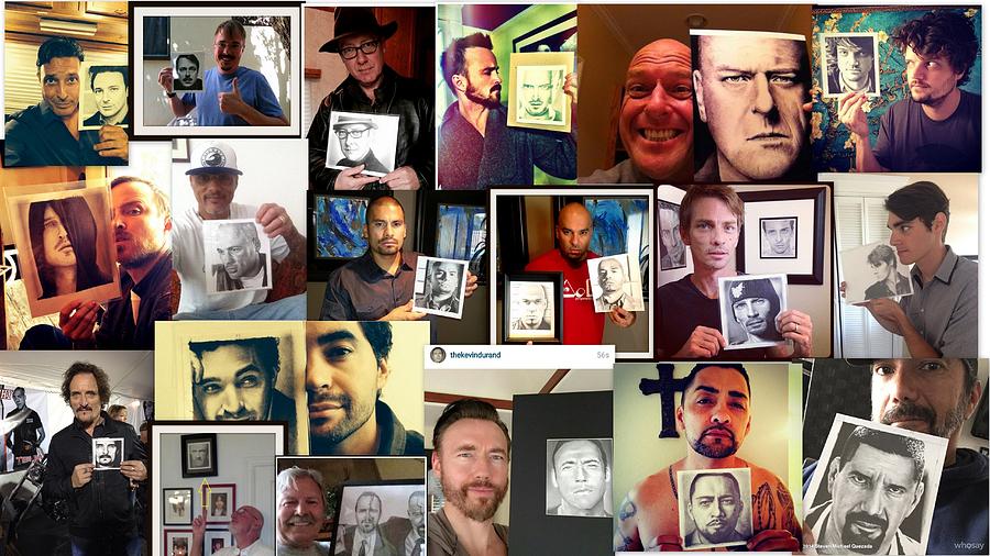 Breaking Bad Photograph - Celebs With My Art by Rick Fortson Breaking Bad Photograph - Celebs With My Art by Rick Fortson
