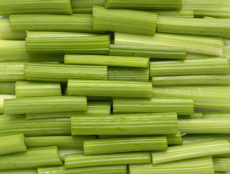 Celery sticks Photograph by Lew Robertson