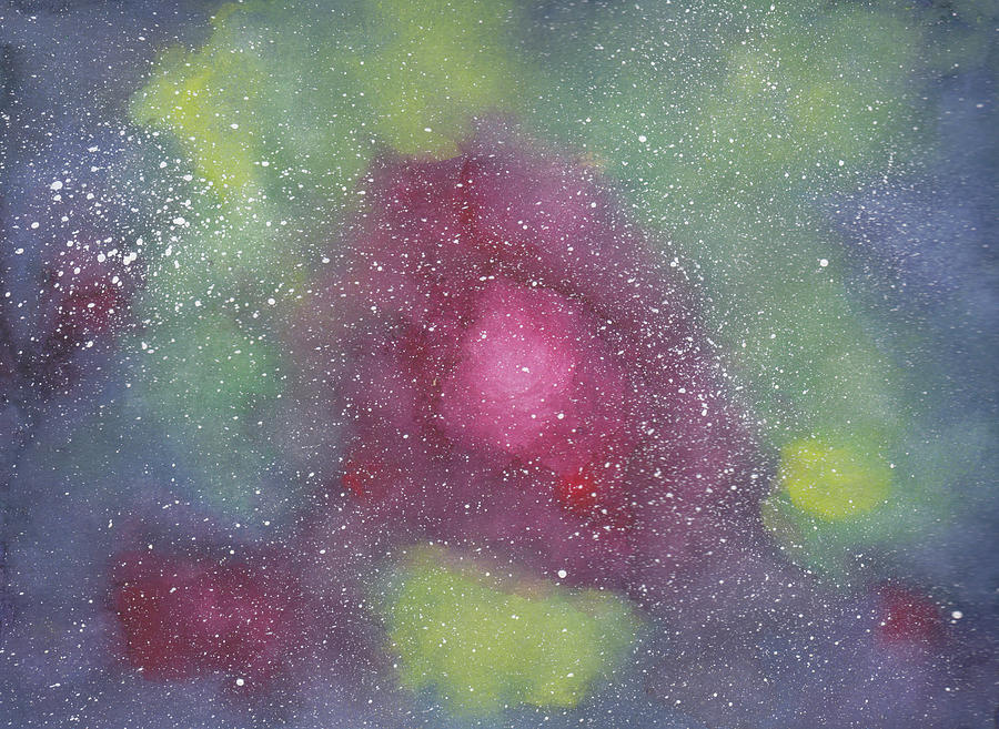 Celestial Burst Painting by Anne Katzeff
