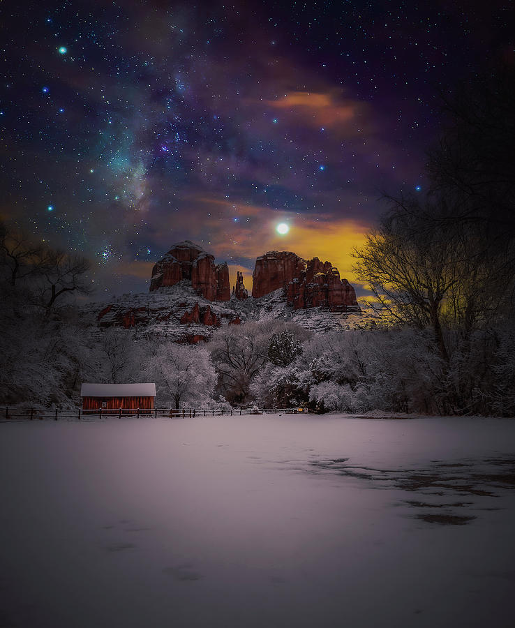 Celestial Christmas Season Photograph by Heber Lopez