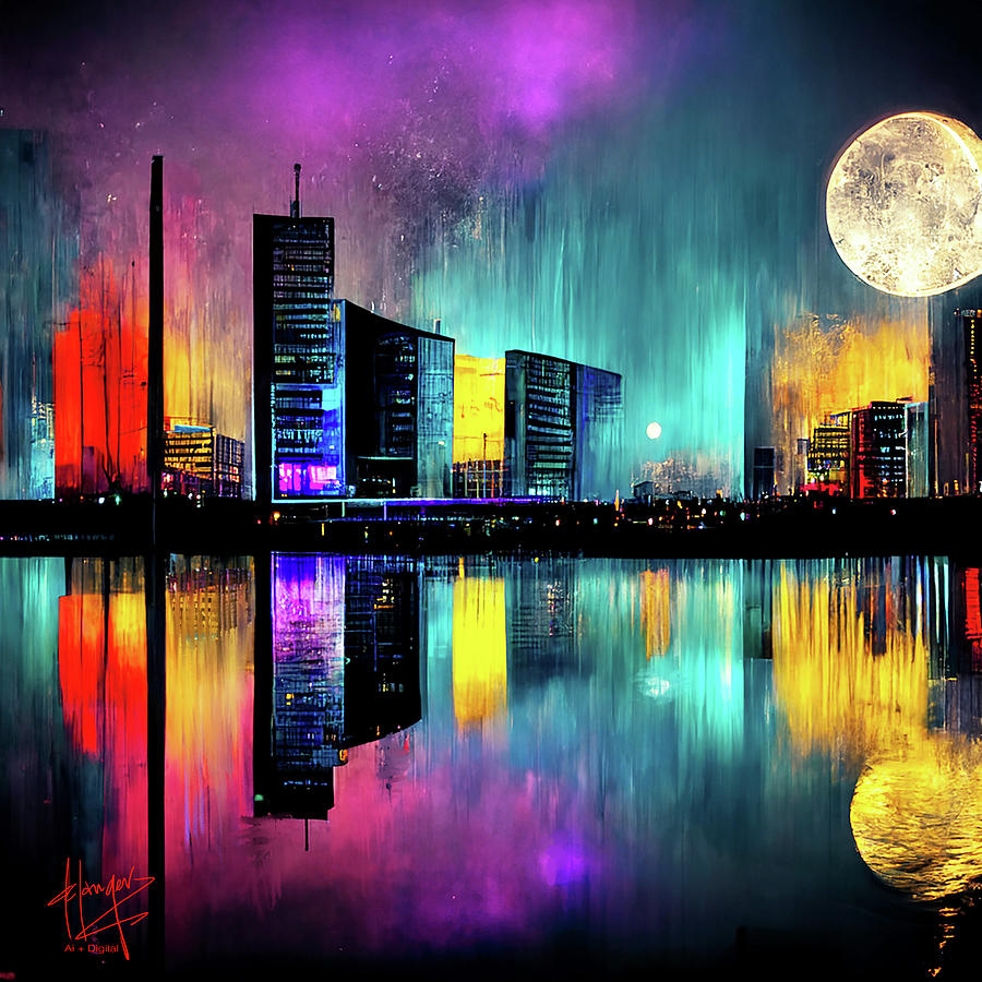 Celestial City 1 Digital Art by DC Langer
