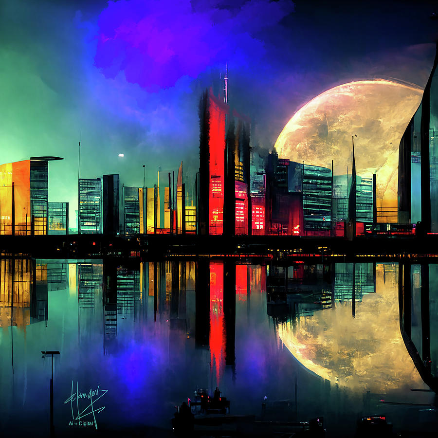 Celestial City 10 Digital Art by DC Langer