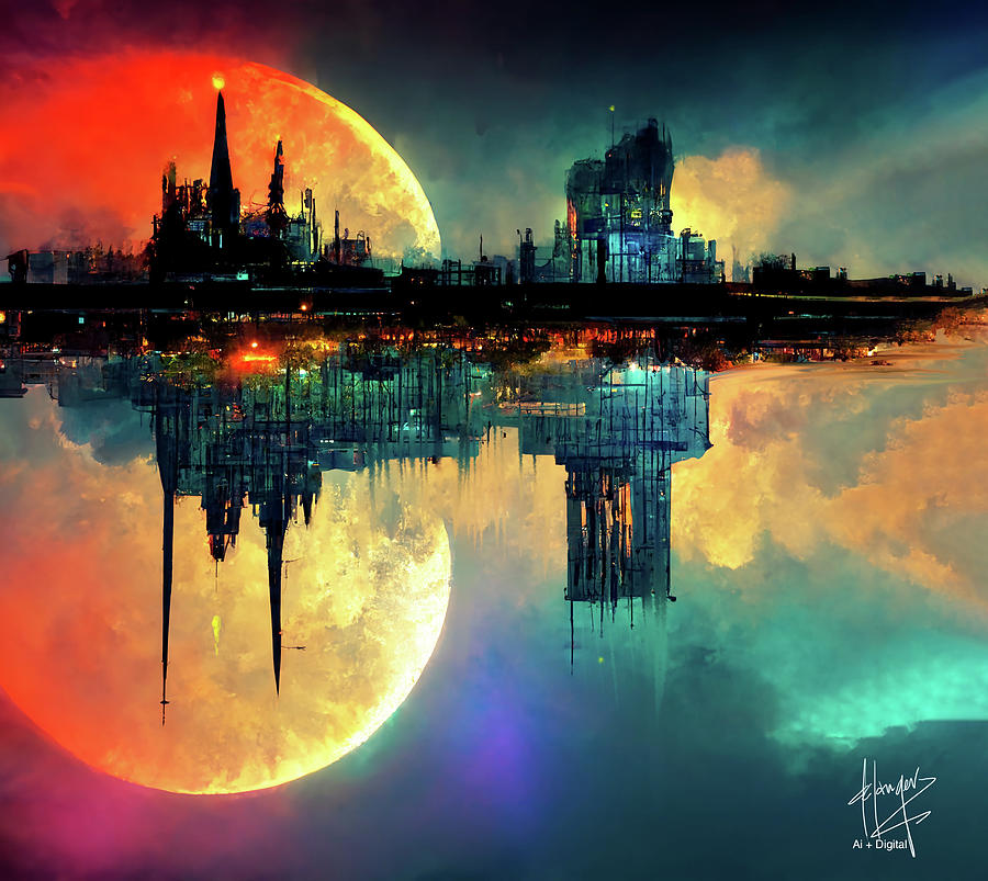 Celestial City 17 Digital Art by DC Langer