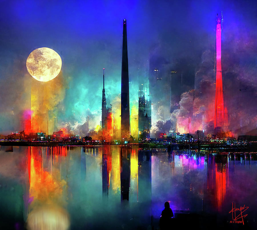Celestial City 18 Digital Art by DC Langer