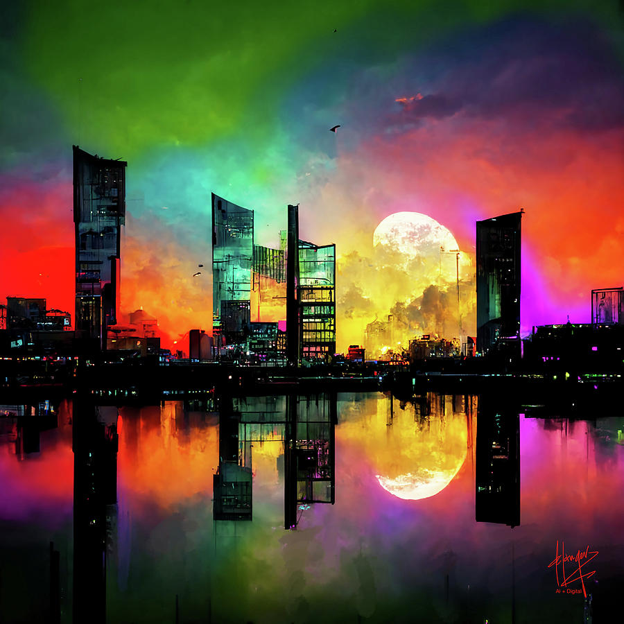 Celestial City 2 Digital Art by DC Langer