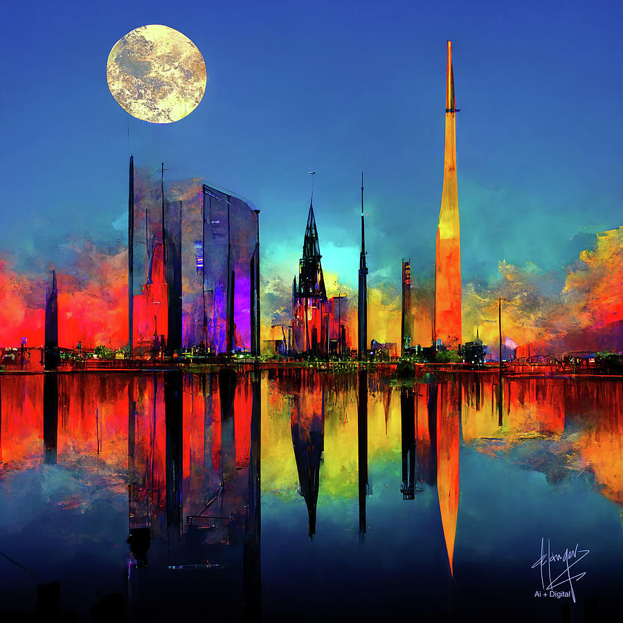 Celestial City 22 Digital Art by DC Langer