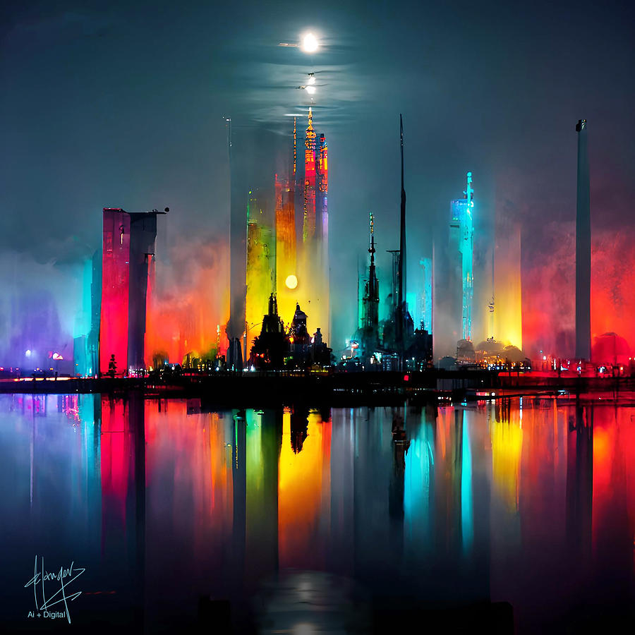 Celestial City 25 Digital Art by DC Langer