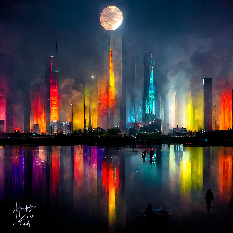 Celestial City 27 Digital Art by DC Langer