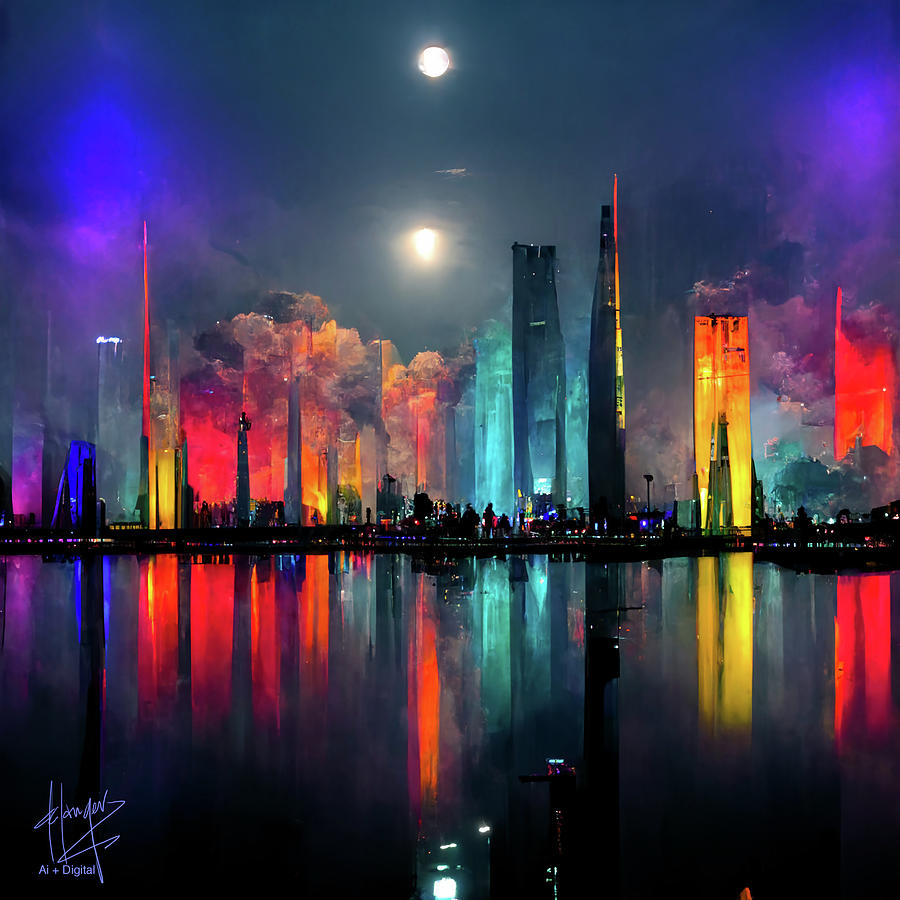 Celestial City  28 Digital Art by DC Langer