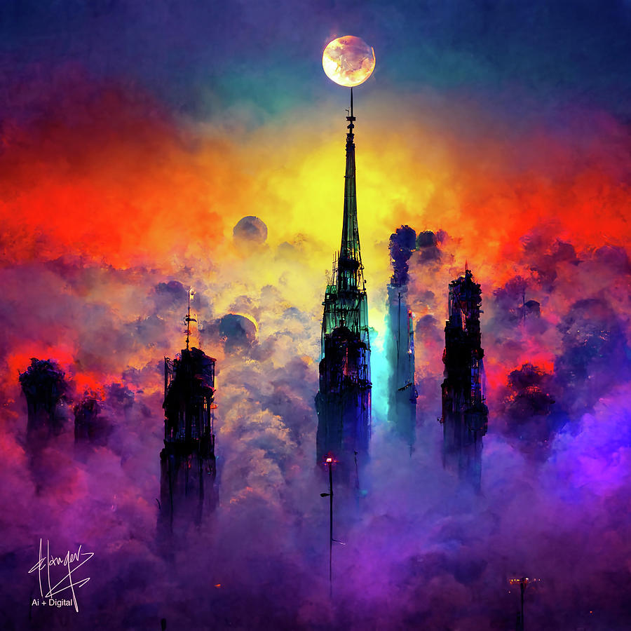 Celestial City 29 Digital Art by DC Langer