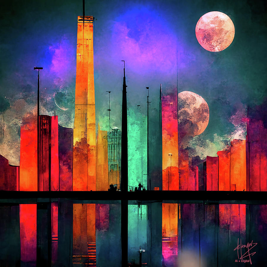 Celestial City 30 Digital Art by DC Langer