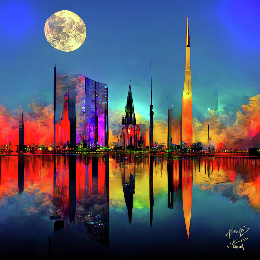 Celestial City 31 Digital Art by DC Langer