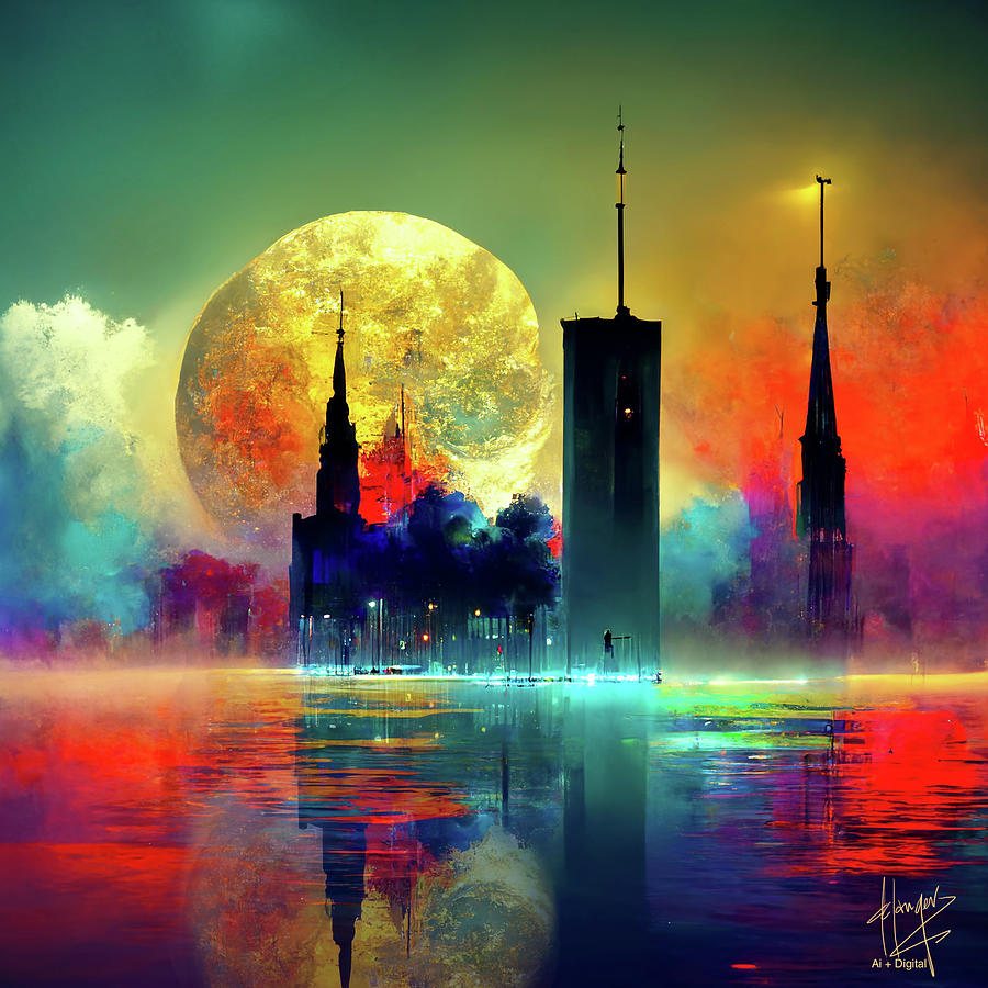 Celestial City 32 Digital Art by DC Langer
