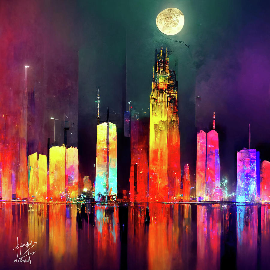 Celestial City 37 Digital Art by DC Langer