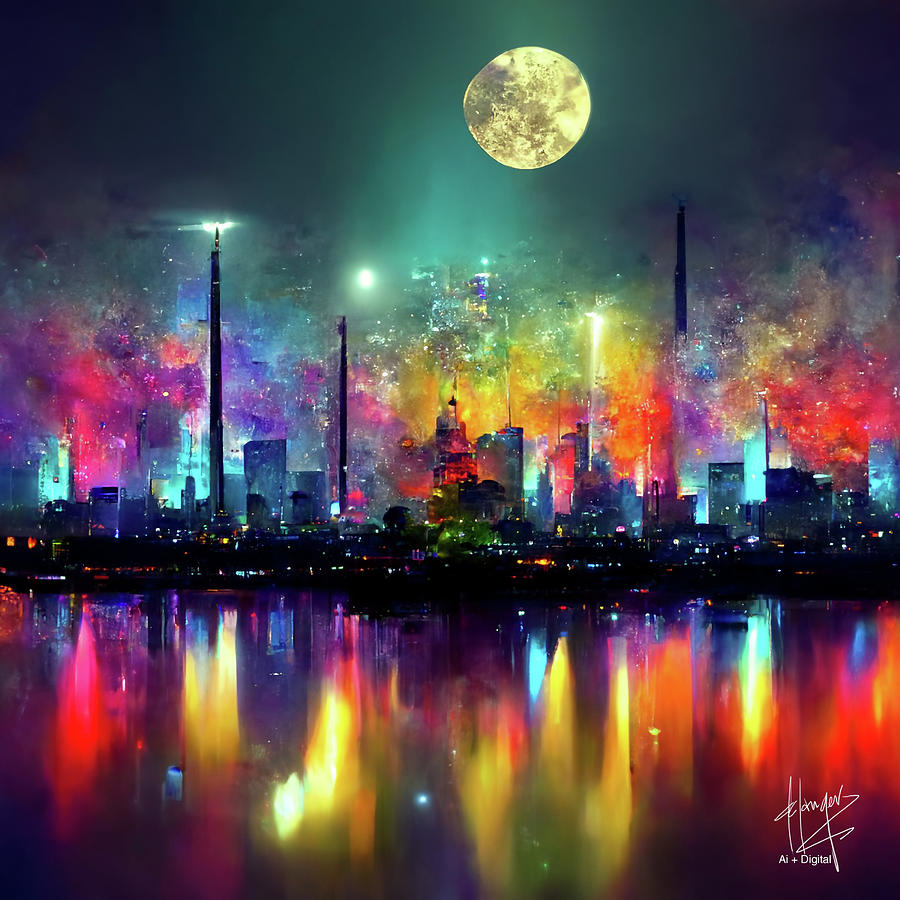 Celestial City 39 Digital Art by DC Langer