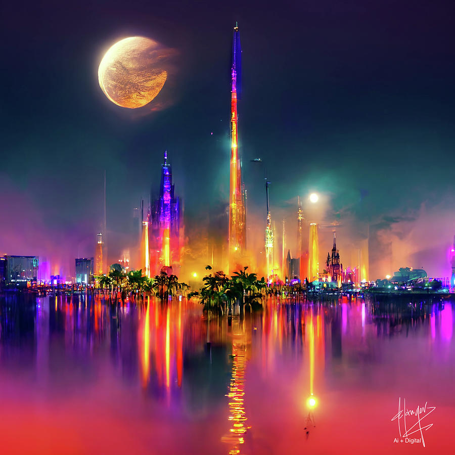Celestial City 41 Digital Art by DC Langer