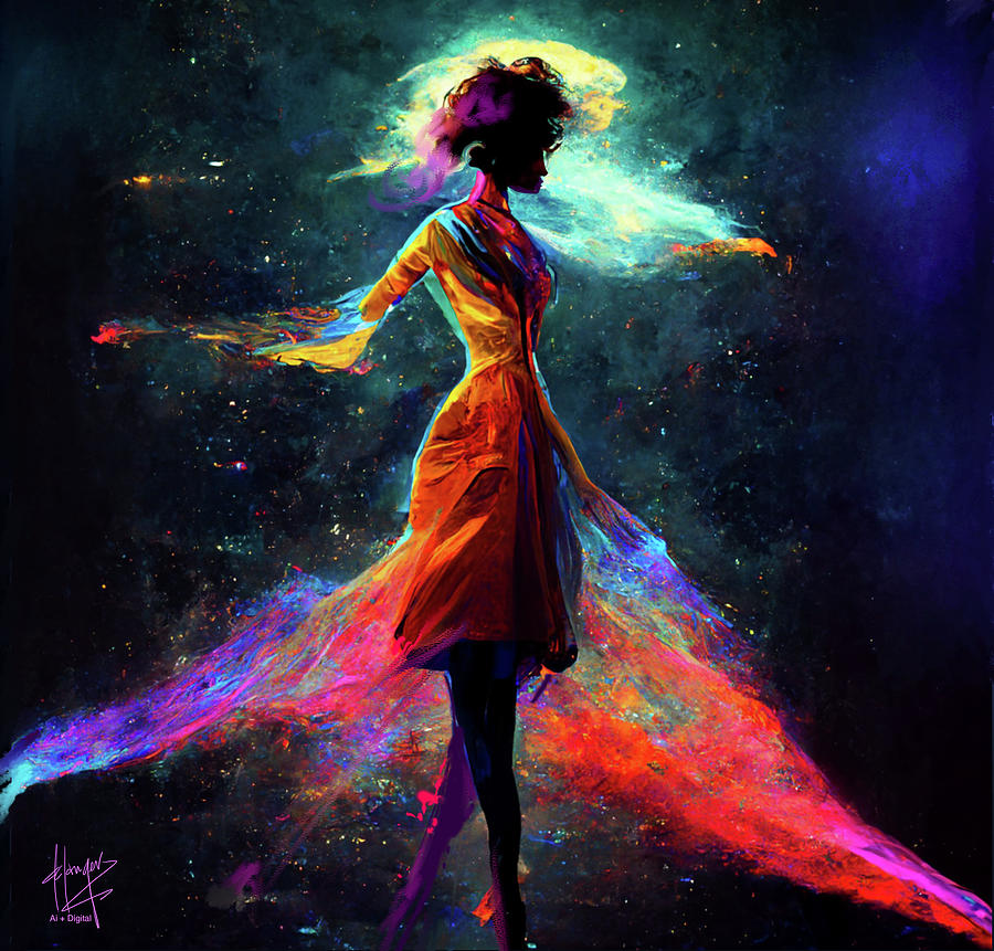 Celestial Dancer 01 Digital Art by DC Langer