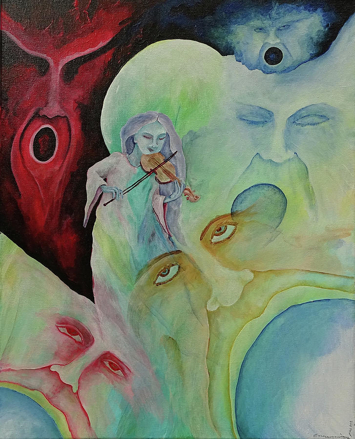 Celestial Harmony Painting by Teresamarie Yawn