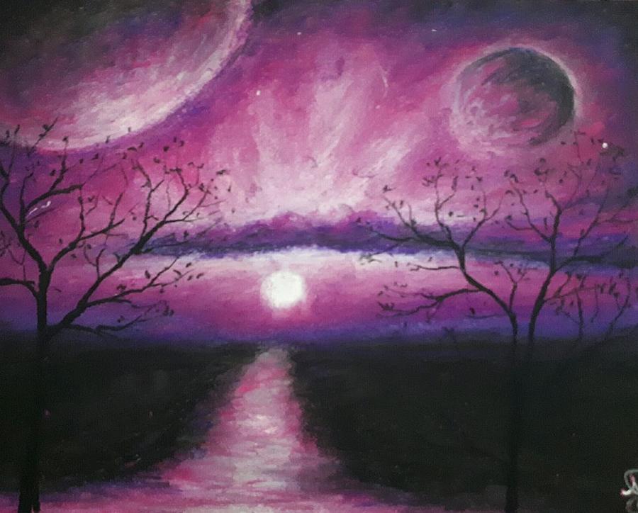Celestial Living Painting by Jen Shearer