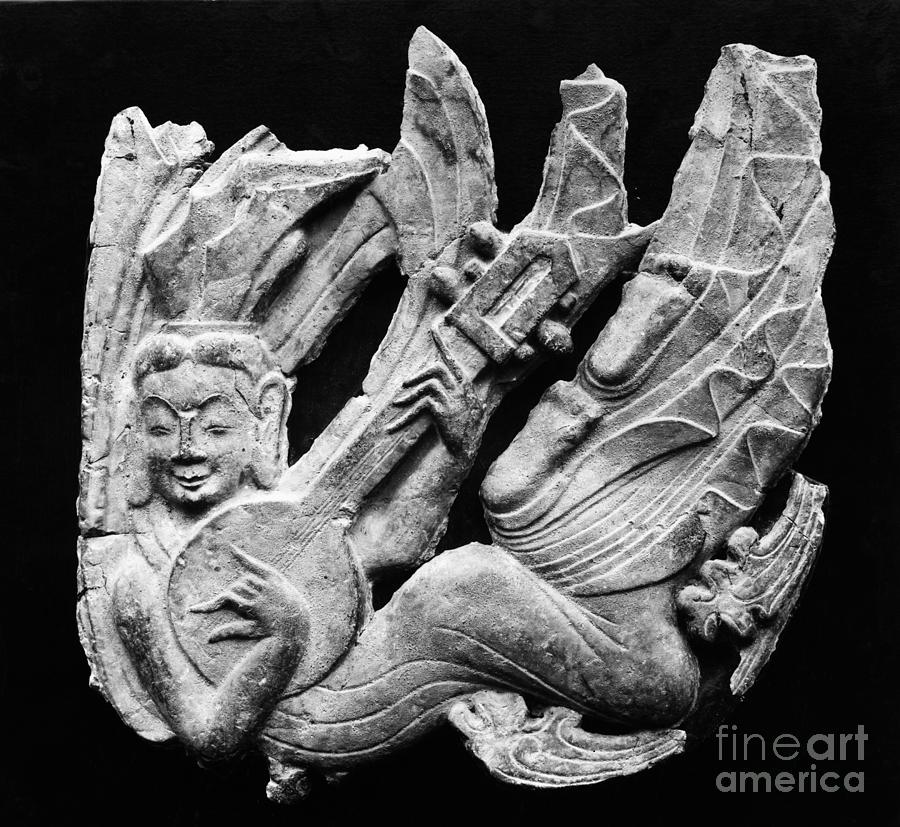 Celestial Musician - China Sculpture by Granger