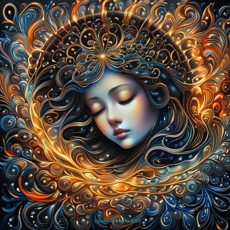 Celestial Sleeping Beauty 20231225 Digital Art by Cindys Creative Corner