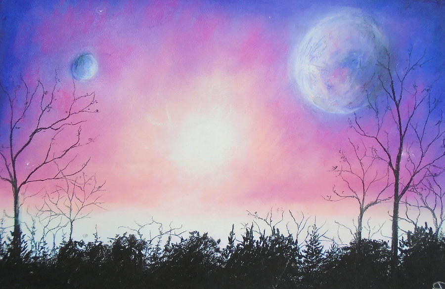 Celestial Tiddings  Pastel by Jen Shearer