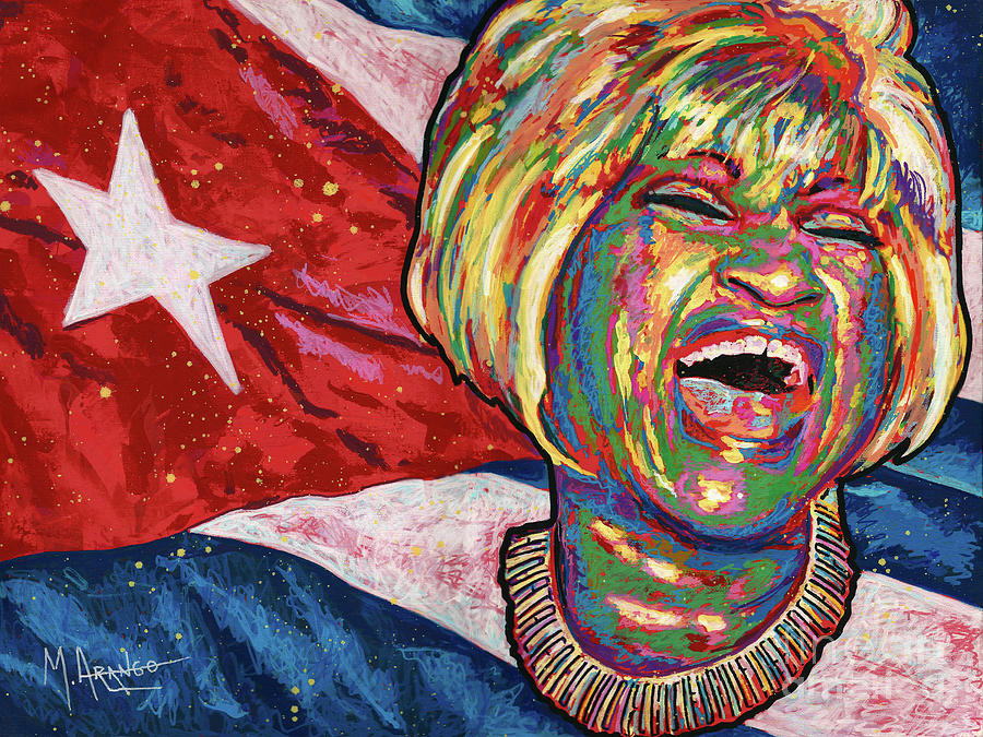 Celia Cruz Painting by Maria Arango