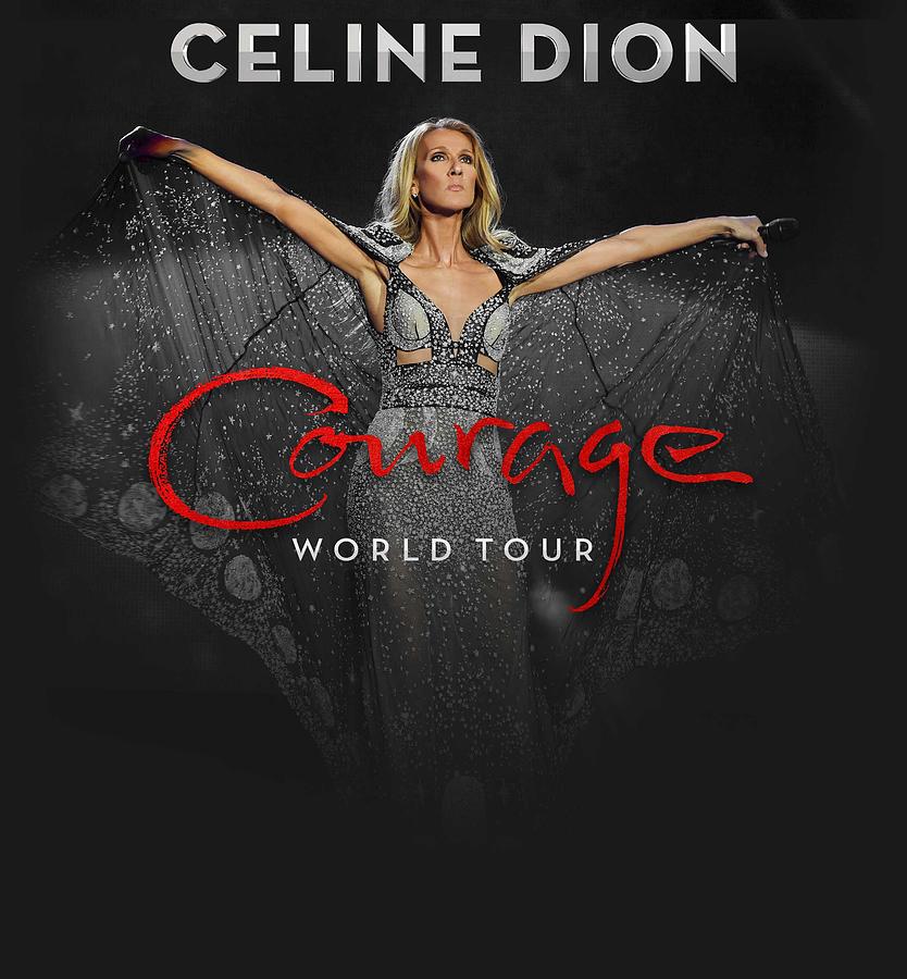 Celine Dion World Tour Courage Digital Art by Candice Hancock | Fine ...