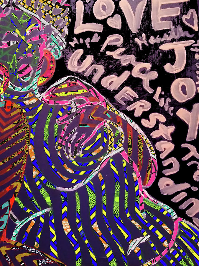 Black Woman Mixed Media - Cell by Crystal Guidry Black Woman Mixed Media - Cell by Crystal Guidry