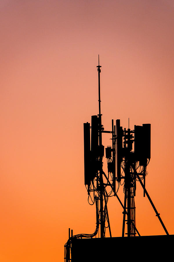Sunset Photograph - Cell site by Fabrizio Troiani