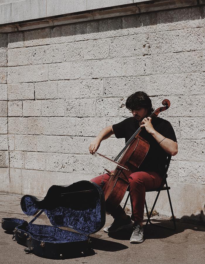 Cello In Paris Photograph By Hannah Brendle 6867