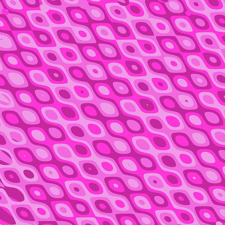 Abstract Digital Art - Cellular in Fuchsia by Jeremy Edsall Abstract Digital Art - Cellular in Fuchsia by Jeremy Edsall