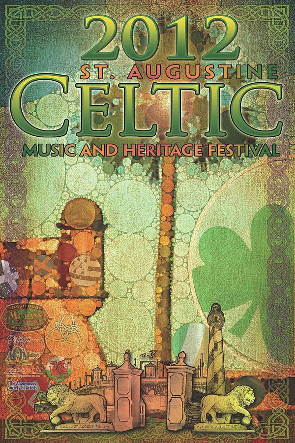 Celtic Festival Poster Digital Art by Scott Waters