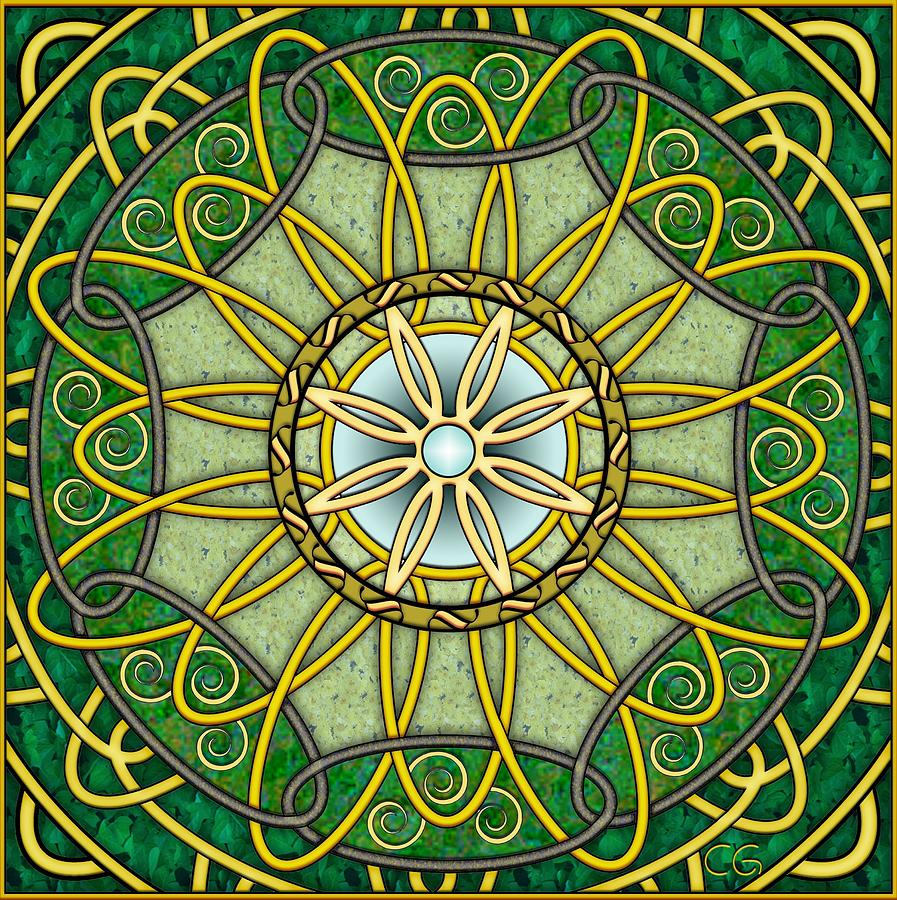 Celtic Inspired Digital Art by Clare Goodwin