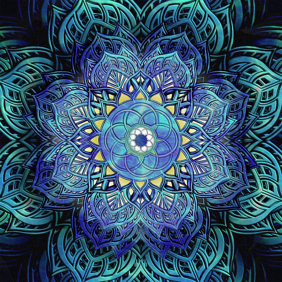 Music Digital Art - Celtic Mandala by Laura Dowling