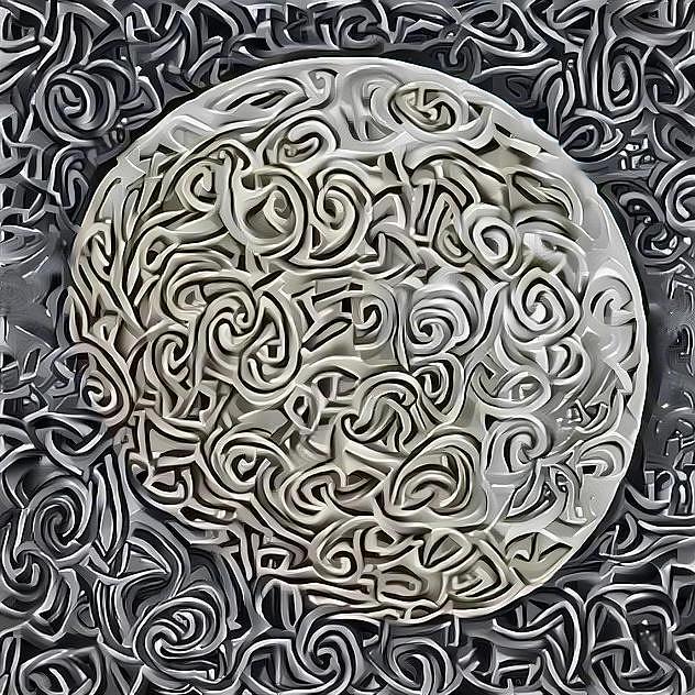 Celtic Moon Black and White version Digital Art by Cindys Creative Corner