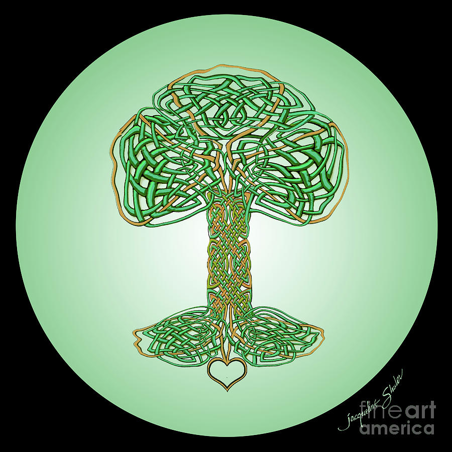 Celtic Tree of LIfe Digital Art by Jacqueline Shuler