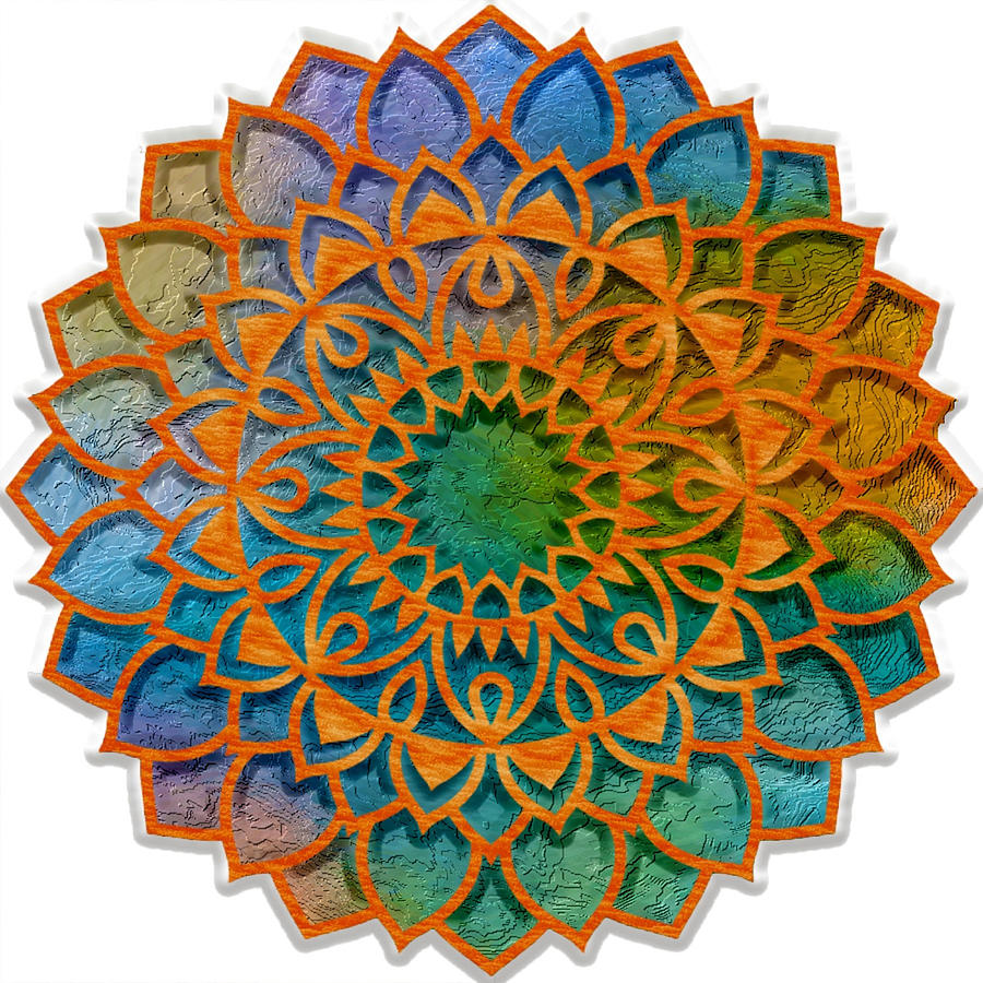 Cemented Mandala 1 Digital Art