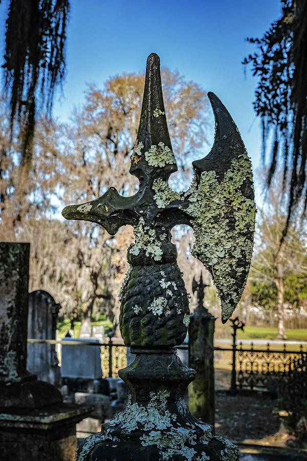 Cemetery Fence Post Photograph by Tom Singleton