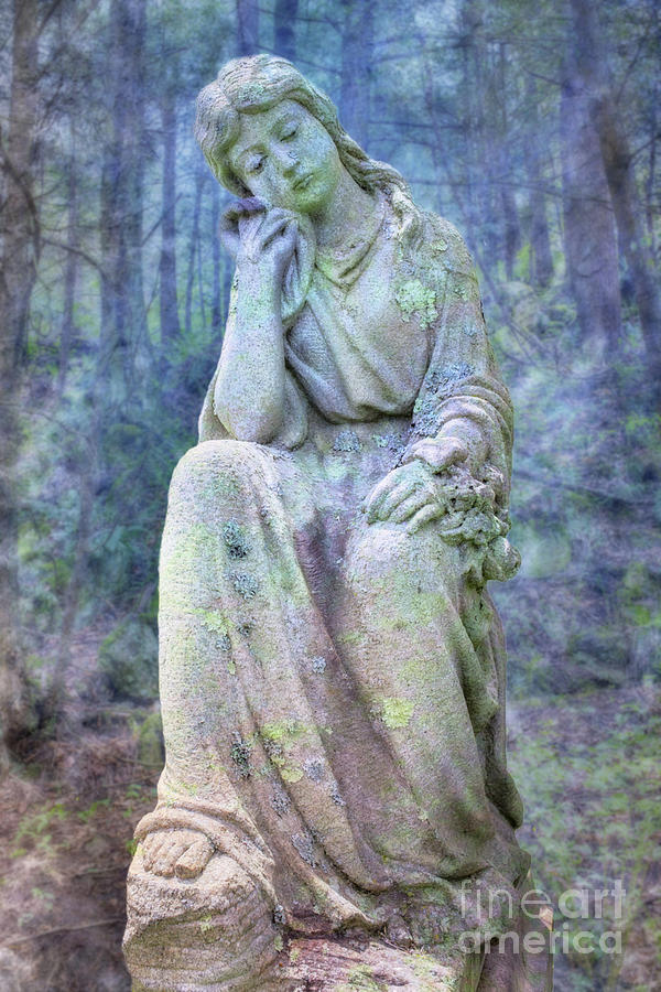 Cemetery Monument Grave Statue Digital Art