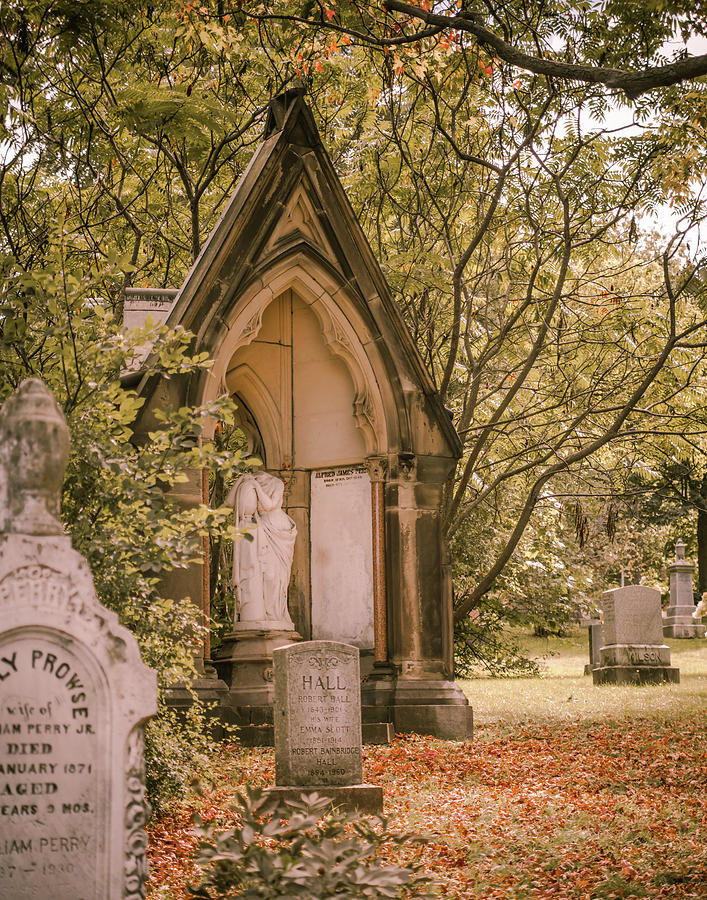 Cemetery Photograph - Cemetery Notre Dame des Neiges Montreal by Sonja Quintero