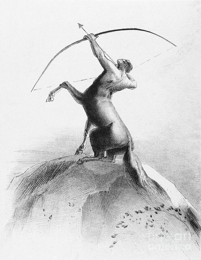 Centaur, 1895 Drawing by Odilon Redon