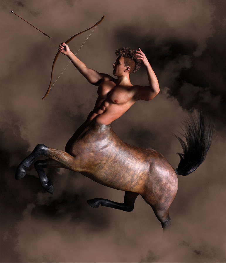 Centaur With Arrow 2 Digital Art
