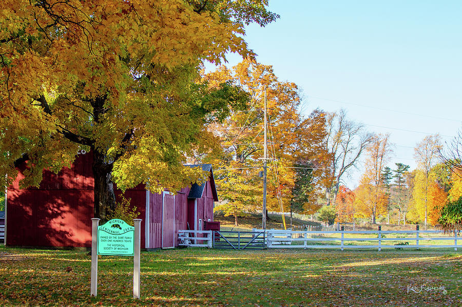 Centennial Farm Grand Haven Michigan Autumn Photograph by Ken Figurski