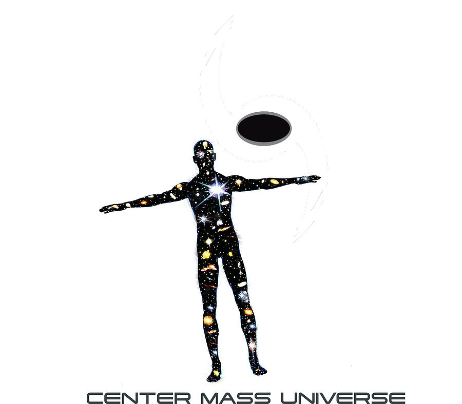 Center Mass Universe Pure White Digital Art by Todd Krasovetz