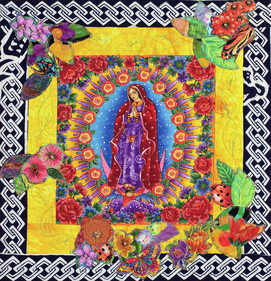 Center of Day of the Dead Mixed Media by Vivian Aumond