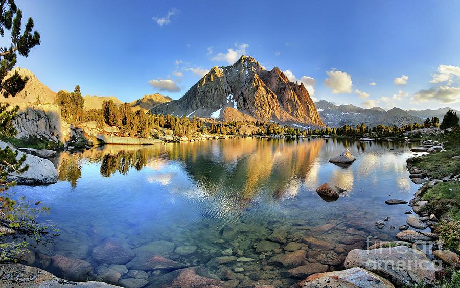 Center Peak over Lower Golden Bear Lake - center basin - Sierra ...