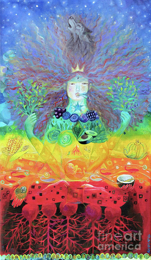 Centered Womam Painting by Manami Lingerfelt