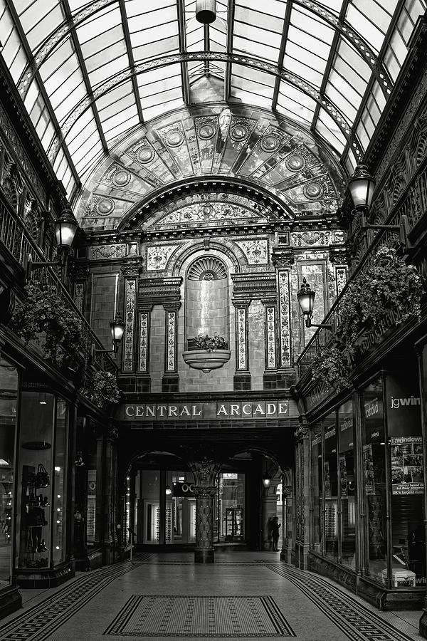 Central Arcade Monochrome Photograph by Jeff Townsend