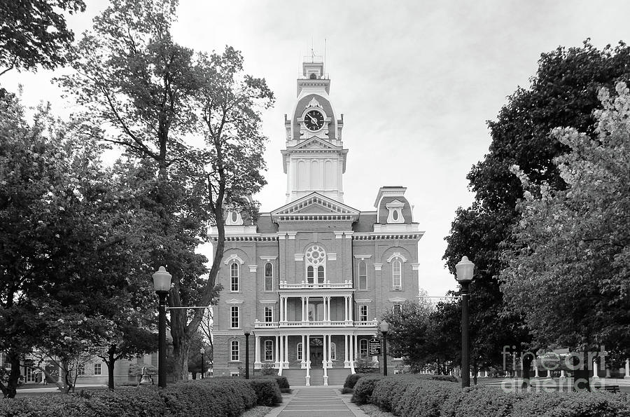 Central Hall Hillsdale College   6541bw Photograph